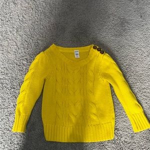 Old Navy Yellow CableKnit Sweater